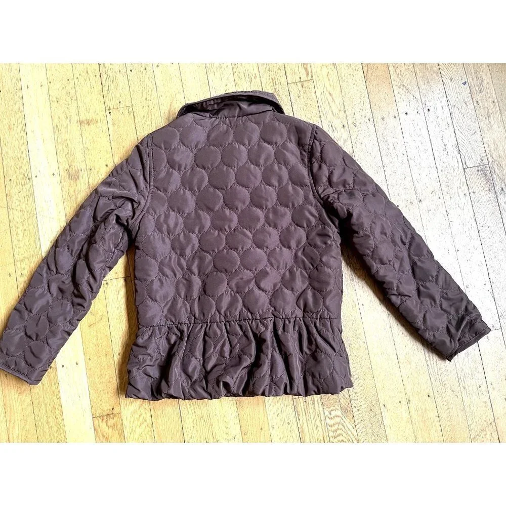 Gymboree Brown & Pink Puffy Jacket Peacoat M